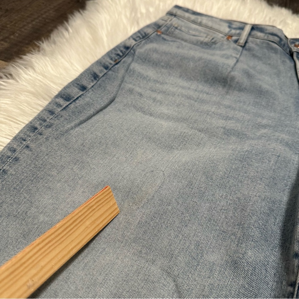 Express Wide Leg High Rise Jeans size 10 R - Picture 9 of 12